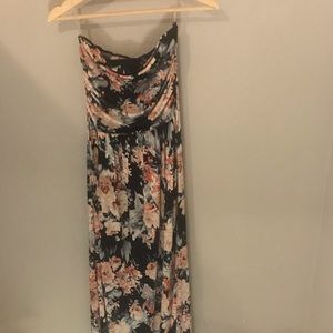 Floor length floral Vanilla Bay dress